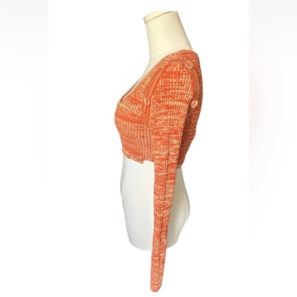 Christopher Esber Deconstructed Orange Knit (No Tie) Crop Top Small - Picture 4 of 13